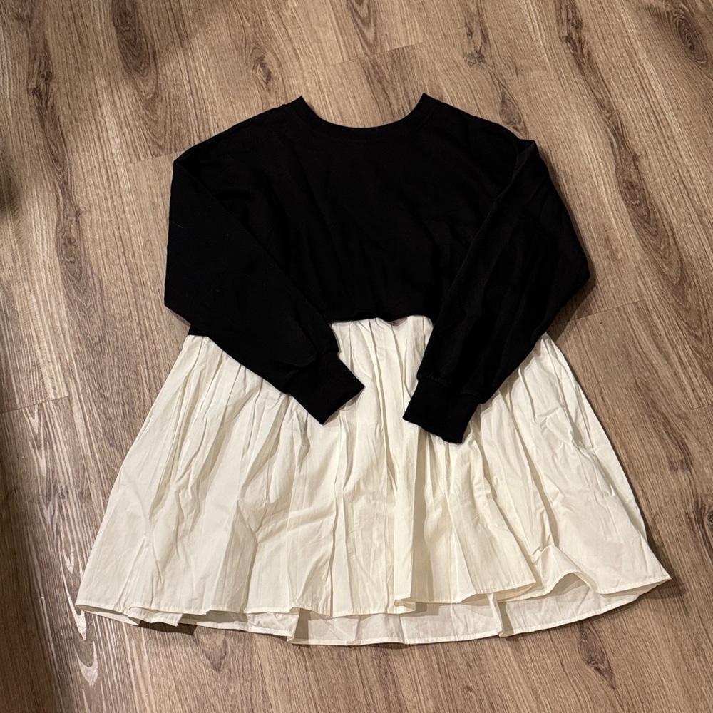 Stylish Black and White Kids Dress